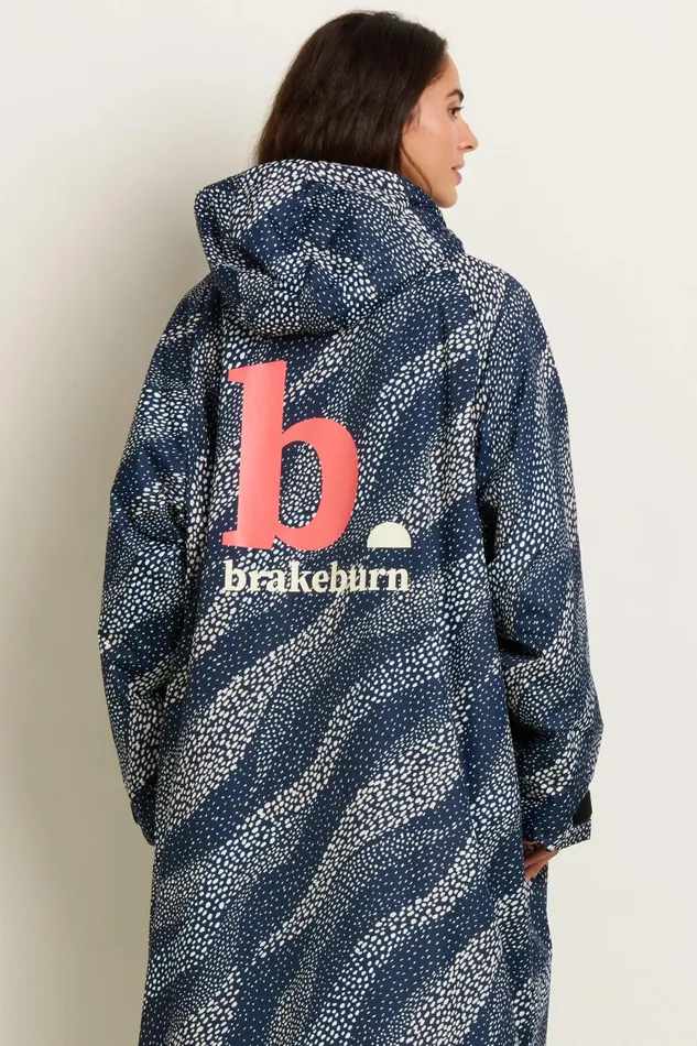 Women Brakeburn Coats And Jackets Navy Flowing Dots Changing Robe