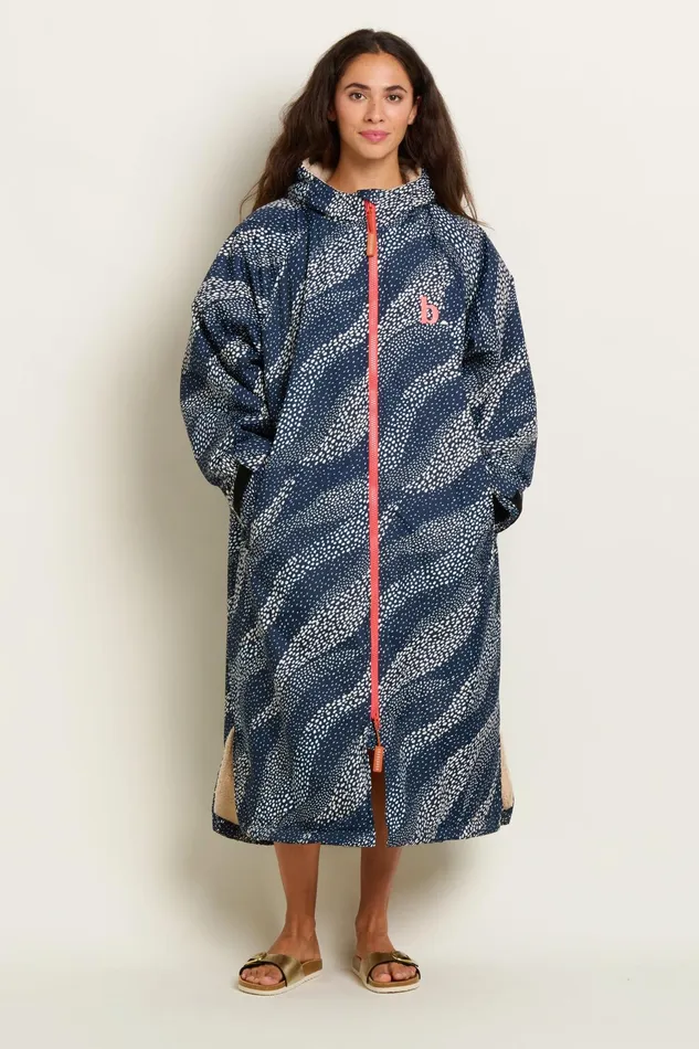 Women Brakeburn Coats And Jackets Navy Flowing Dots Changing Robe