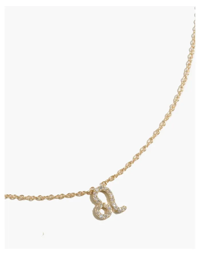 Women BYCHARI DIAMOND ZODIAC NECKLACE Leo Madewell Fine Jewelry