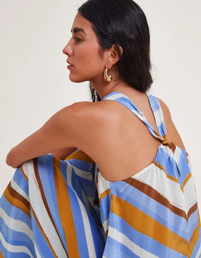 Women Byrdie Stripe Dress Blue Monsoon Dresses