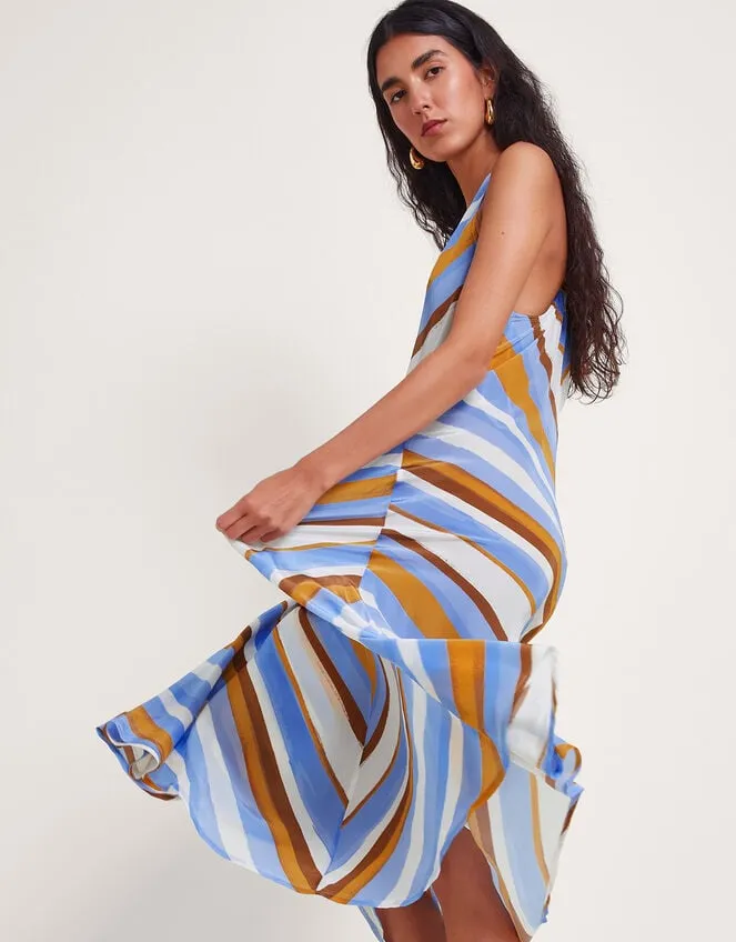 Women Byrdie Stripe Dress Blue Monsoon Dresses