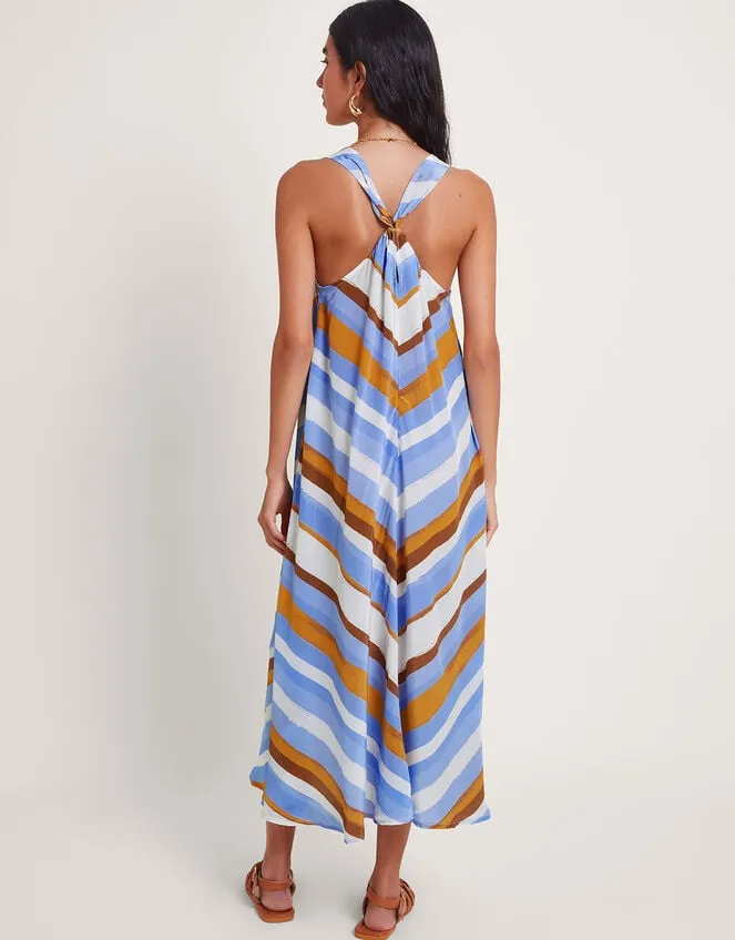 Women Byrdie Stripe Dress Blue Monsoon Dresses