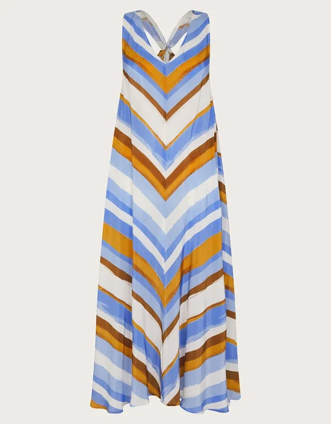 Women Byrdie Stripe Dress Blue Monsoon Dresses