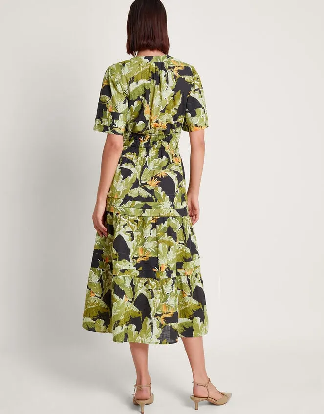 Women Carmina Print Dress Black Monsoon Dresses