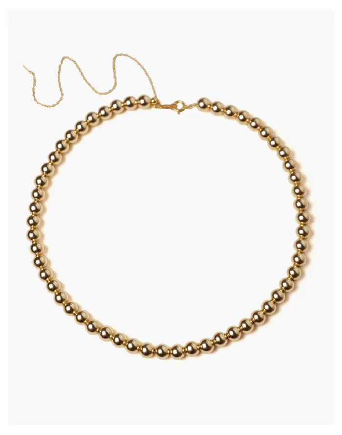 Women CHARLOTTE CAUWE STUDIO Adjustable Bead Necklace In Gold Gold Madewell Necklaces