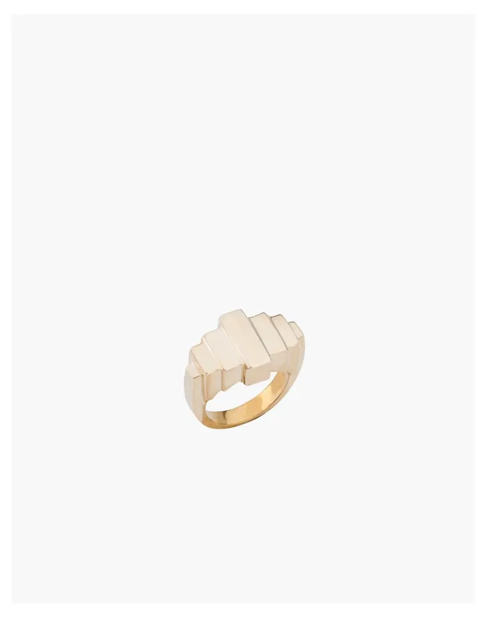 Women Charlotte Cauwe Studio Brass Deco I Ring Gold Madewell Rings