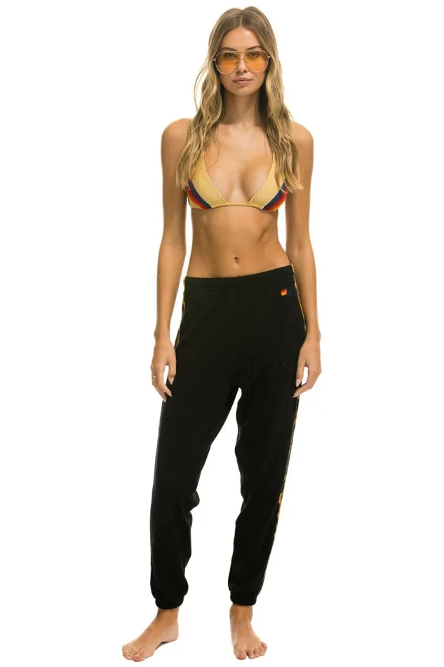 Women CHEETAH STRIPE SWEATPANTS 8211 BLACK CHEETAH Aviator Nation Sweatpants Women CHEETAH STRIPE SWEATPANTS 8211 BLACK CHEETAH Aviator Nation Sweatpants