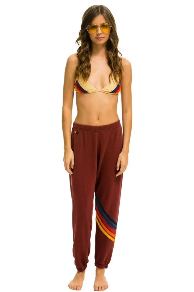 Women CHEVRON 2 SWEATPANTS 8211 CLARET Aviator Nation Sweatpants Women CHEVRON 2 SWEATPANTS 8211 CLARET Aviator Nation Sweatpants