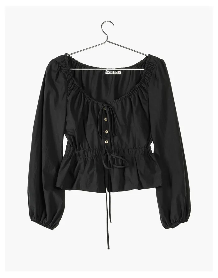 Women Ciao Lucia Olympia Top Black Madewell Tops and Shirts