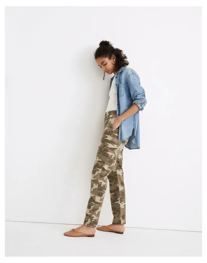 Women Classic Straight Cargo Pants In Camo Camo Madewell Pants Women Classic Straight Cargo Pants In Camo Camo Madewell Pants