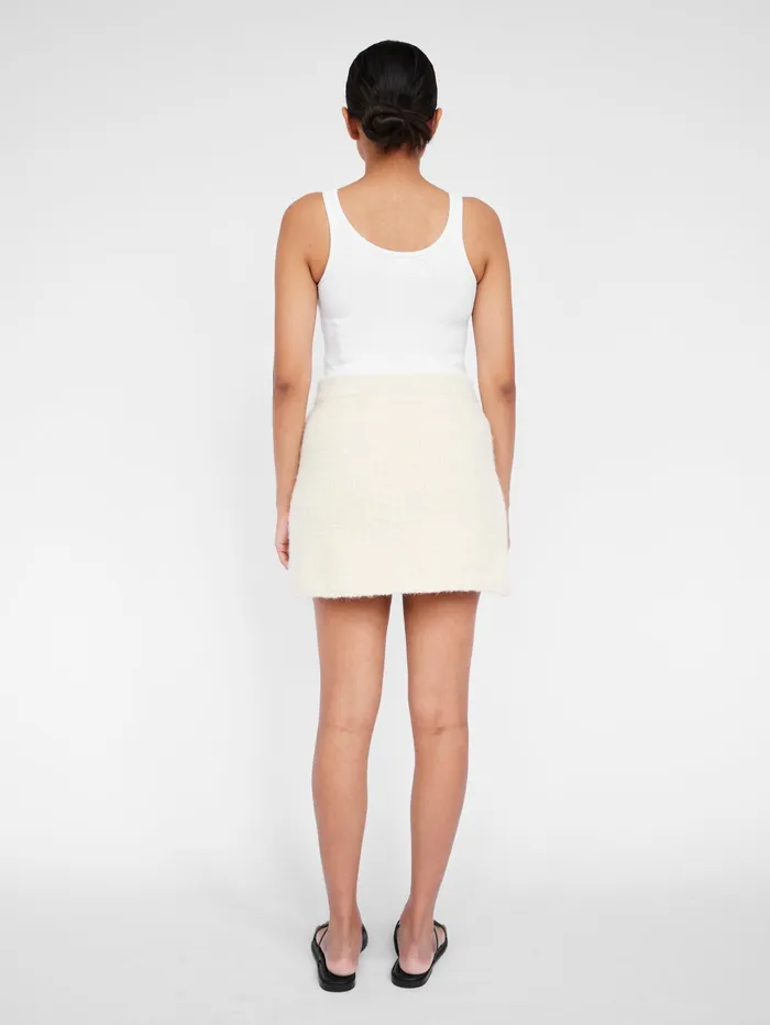 Women Clea 8211 Chloe Boucle Skirt In White Chalk The UNDONE Skirts