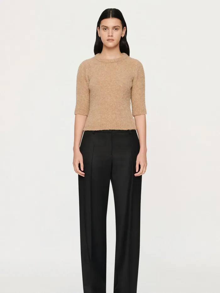 Women Clea 8211 Luna Boucle Tee In Camel The UNDONE Tops