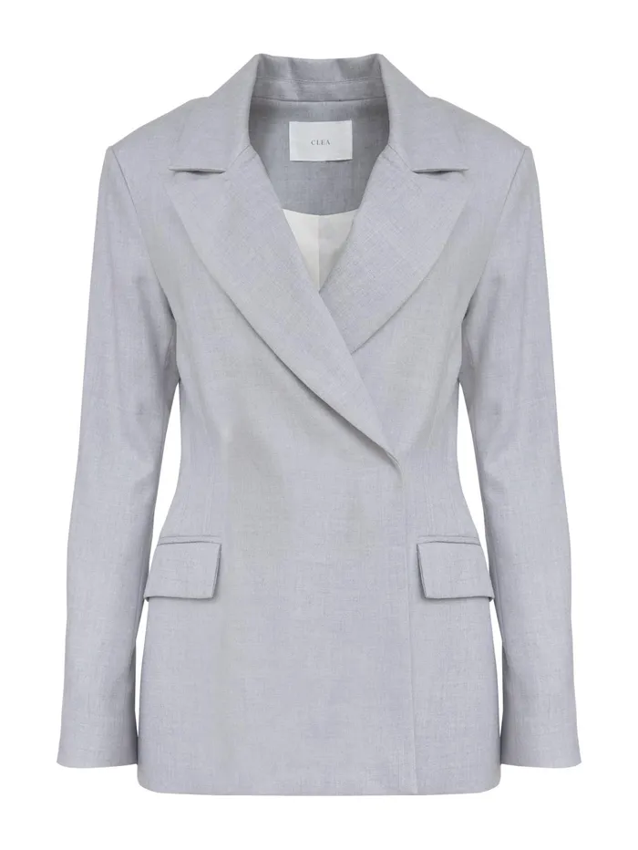 Women Clea 8211 Mateo DB Blazer In Grey The UNDONE Jackets