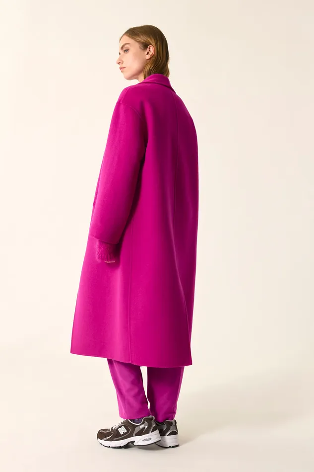 Women Coat Neron Lupin Manteau Laine Rose Des Petits Hauts Suits