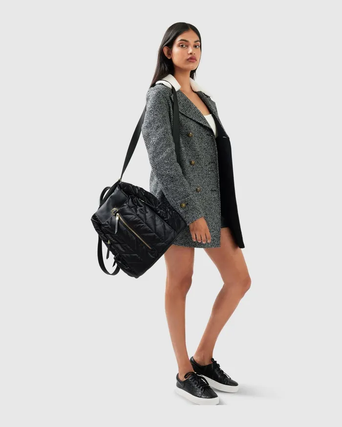 Women Coats and Jackets Belle and Bloom Liberty Sherpa Collar Wool Blend Coat 8211 Charcoal