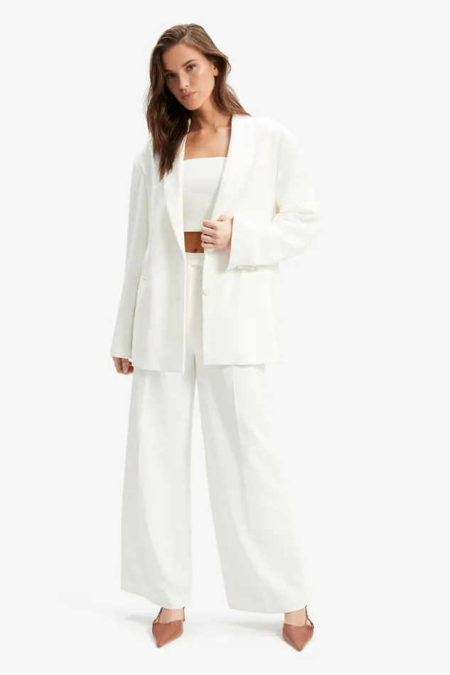 Women Coats Bardot Malene Oversized Blazer In Orchid Whi Orchid Whi
