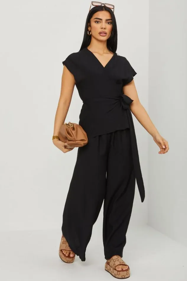 Women Combinaison Pantalon Noire Dcollet Crois A Nou Black Brentiny Paris Playsuits Women Combinaison Pantalon Noire Dcollet Crois A Nou Black Brentiny Paris Playsuits