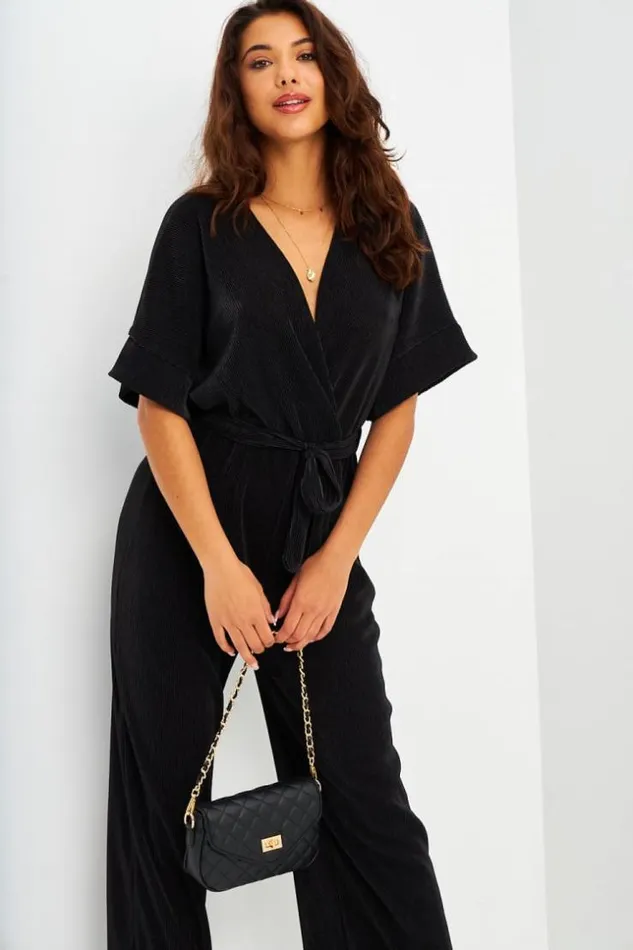 Women Combinaison Pantalon Noire En Velours Ctel Black Brentiny Paris Playsuits Women Combinaison Pantalon Noire En Velours Ctel Black Brentiny Paris Playsuits