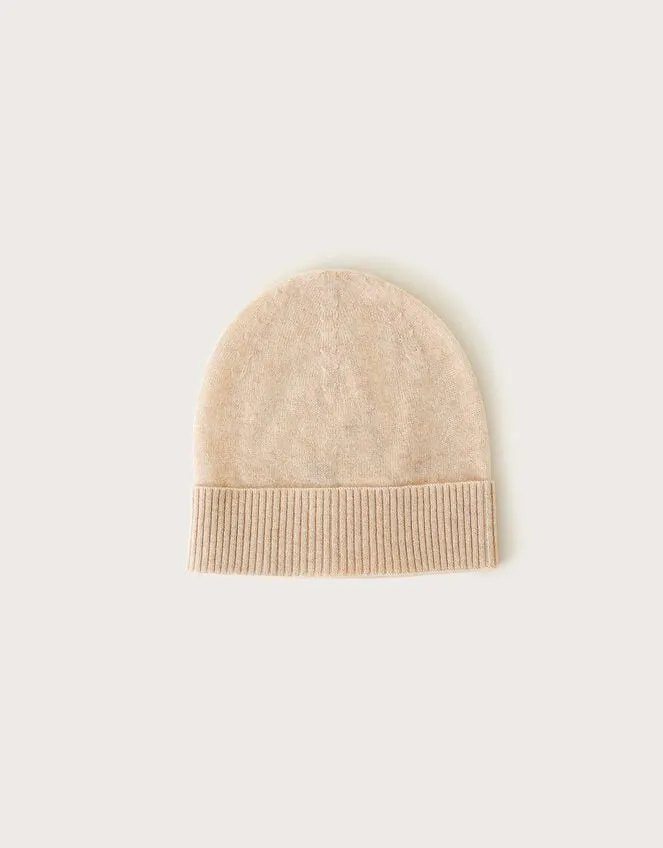 Women Coni Cashmere Beanie Hat Ivory Monsoon Hats
