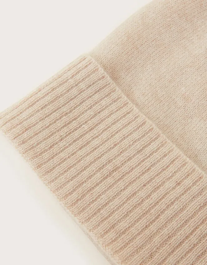 Women Coni Cashmere Beanie Hat Ivory Monsoon Hats