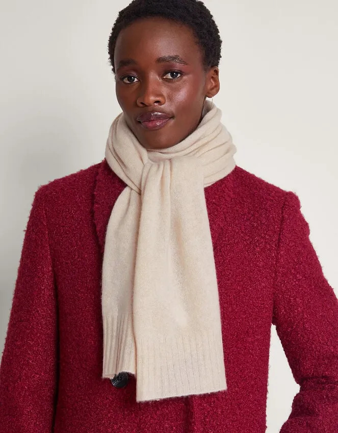 Women Coni Cashmere Scarf Ivory Monsoon Scarves