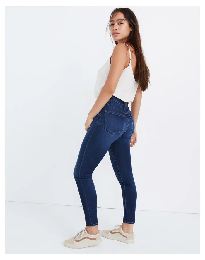 Women Curvy High Rise Skinny Jeans In Danny Wash Danny Madewell Jeans