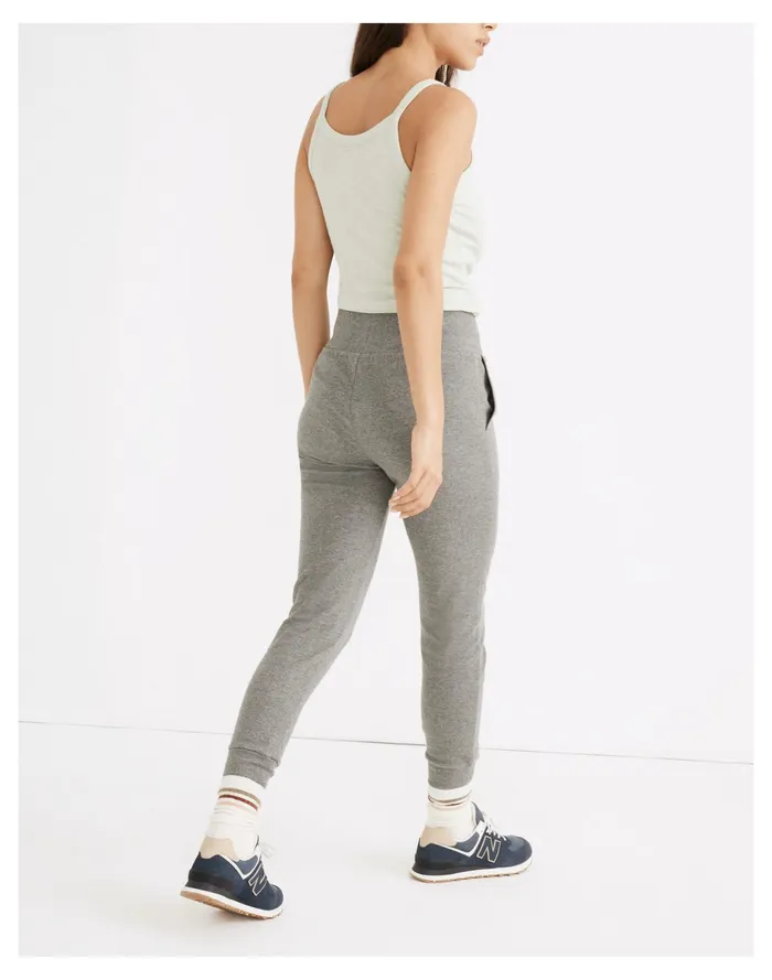 Women Curvy MWL Breeze Skinny Joggers Heather Zinc Madewell Pajamas Women Curvy MWL Breeze Skinny Joggers Heather Zinc Madewell Pajamas