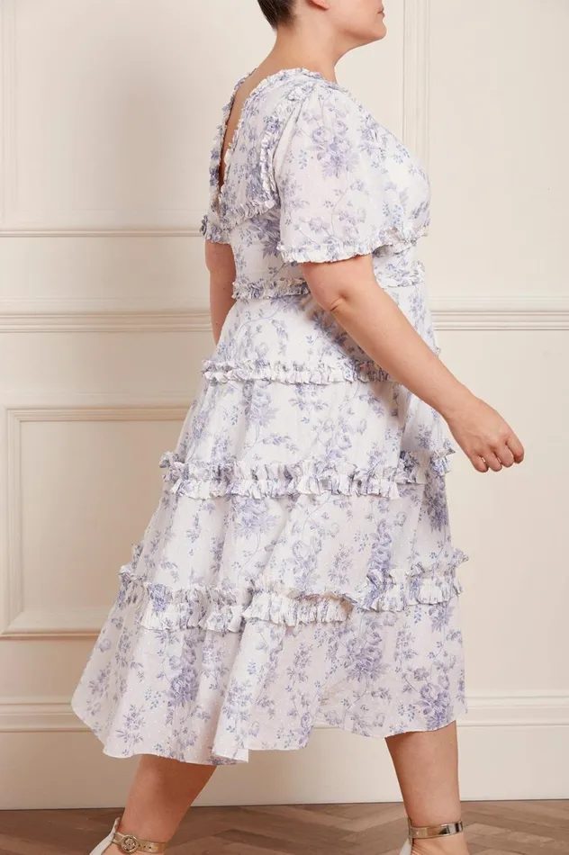Women Day Dresses Needle and Thread Rambling Roses Cotton Midaxi Dress Multi