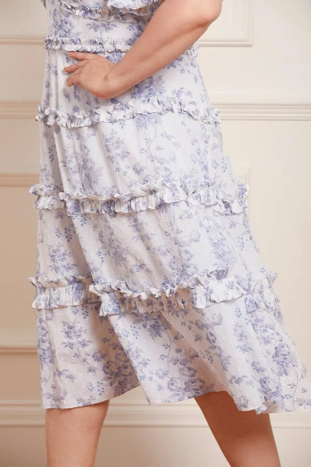 Women Day Dresses Needle and Thread Rambling Roses Cotton Midaxi Dress Multi