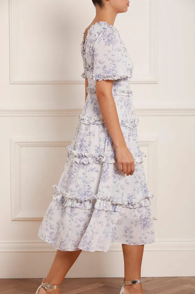 Women Day Dresses Needle and Thread Rambling Roses Cotton Midaxi Dress Multi