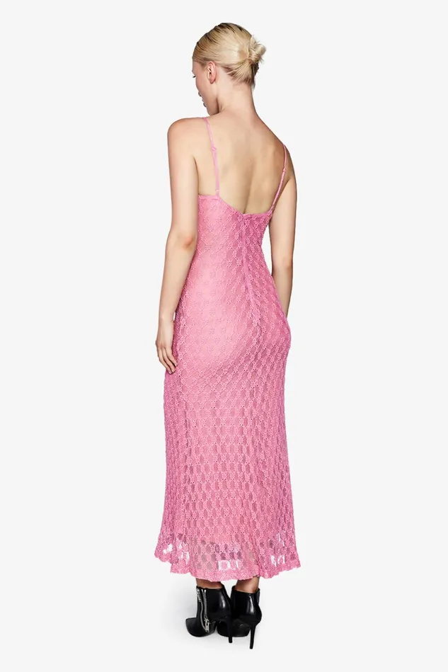Women Day To Night Dresses Bardot Adoni Mesh Midi Dress In Lili Pink Lili Pink Women Day To Night Dresses Bardot Adoni Mesh Midi Dress In Lili Pink Lili Pink