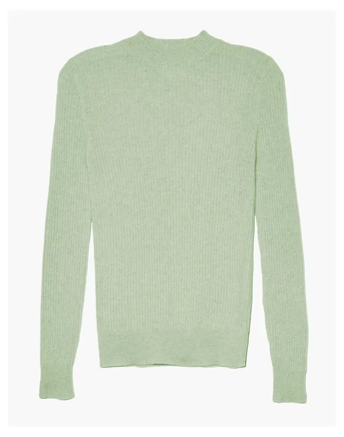 Women DEMY BY DEMYLEE Merino Wool Carlotta Rib Sweater Top Light Green Madewell Sweaters Women DEMY BY DEMYLEE Merino Wool Carlotta Rib Sweater Top Light Green Madewell Sweaters