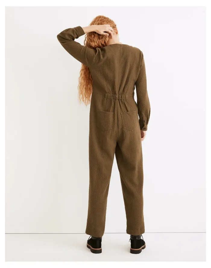 Women Diamond Jacquard Coverall Jumpsuit Kale Madewell Jumpsuits and Overalls Women Diamond Jacquard Coverall Jumpsuit Kale Madewell Jumpsuits and Overalls
