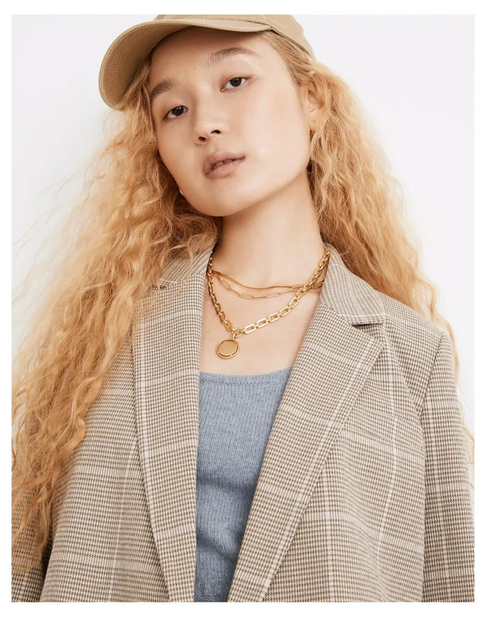 Women Dorset Blazer In Windowpane Distant Surplus Madewell Jackets Women Dorset Blazer In Windowpane Distant Surplus Madewell Jackets