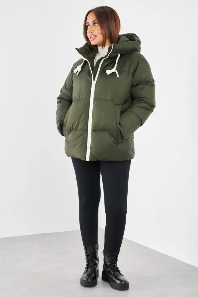 Women Doudoune Kaki Matelasse Courte Khaki Brentiny Paris Parkas And Down Jackets Women Doudoune Kaki Matelasse Courte Khaki Brentiny Paris Parkas And Down Jackets