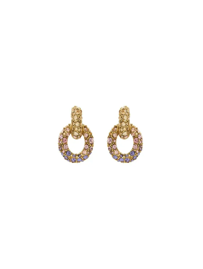 Women Earrings Oscar De La Renta Fortuna Earrings Amethyst Multi