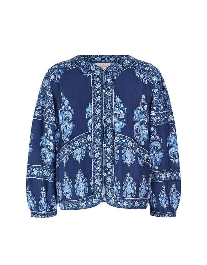Women East Print Jacket Blue Monsoon Jackets