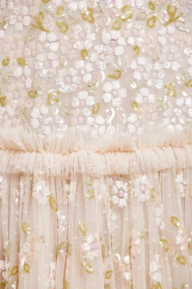 Women Embellished Dresses Needle and Thread Brianna Strapless Gown Champagne Women Embellished Dresses Needle and Thread Brianna Strapless Gown Champagne