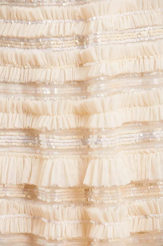 Women Embellished Dresses Needle and Thread Nancy Frill Gown Champagne