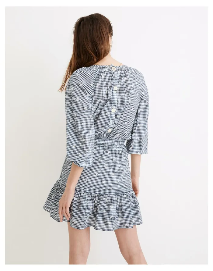 Women Embroidered Tiered Pull On Mini Skirt In Gingham Check Navy Shoreline Madewell Skirts Women Embroidered Tiered Pull On Mini Skirt In Gingham Check Navy Shoreline Madewell Skirts