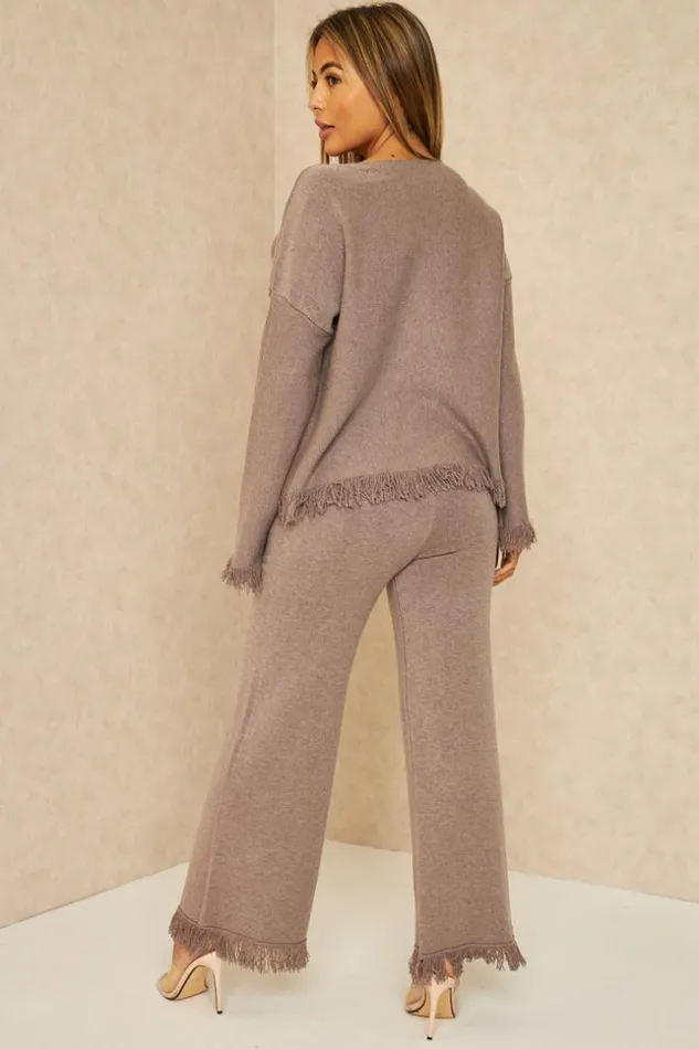 Women Ensemble 2 Pices Pull Pantalon Gris Franges Grey Brentiny Paris Sweaters and Sweatshirts Women Ensemble 2 Pices Pull Pantalon Gris Franges Grey Brentiny Paris Sweaters and Sweatshirts