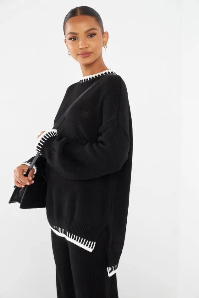 Women Ensemble 2 Pices Pull Pantalon Noir Black Brentiny Paris Sweaters and Sweatshirts Women Ensemble 2 Pices Pull Pantalon Noir Black Brentiny Paris Sweaters and Sweatshirts