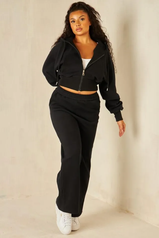 Women Ensemble 2 Pices Sweat Jogging Noir Black Brentiny Paris Sets With Top Bottoms Women Ensemble 2 Pices Sweat Jogging Noir Black Brentiny Paris Sets With Top Bottoms