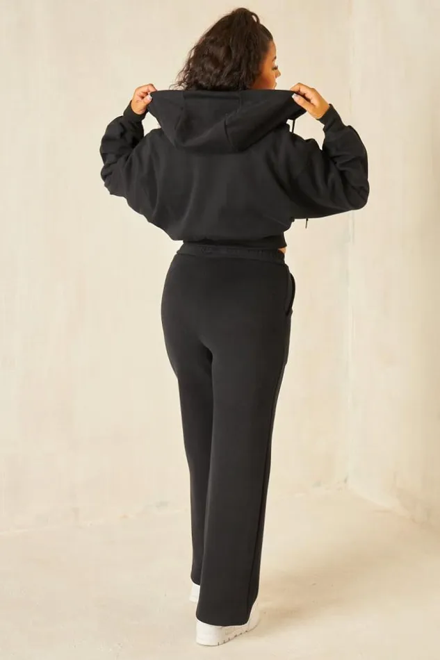 Women Ensemble 2 Pices Sweat Jogging Noir Black Brentiny Paris Sets With Top Bottoms Women Ensemble 2 Pices Sweat Jogging Noir Black Brentiny Paris Sets With Top Bottoms