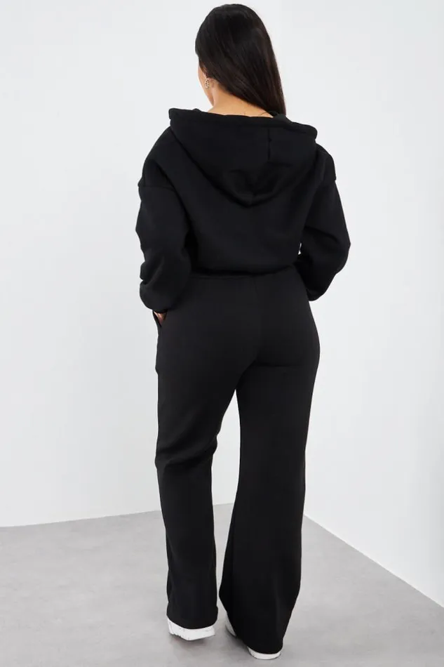 Women Ensemble 2 Pices Sweat Jogging Noir Black Brentiny Paris Sweaters and Sweatshirts Women Ensemble 2 Pices Sweat Jogging Noir Black Brentiny Paris Sweaters and Sweatshirts