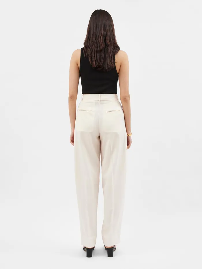 Women Esse Studios 8211 Classico Waist Trouser In Crema The UNDONE Pants