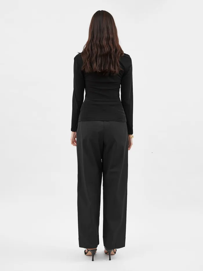 Women Esse Studios 8211 Odessa Square Top In Black The UNDONE Tops