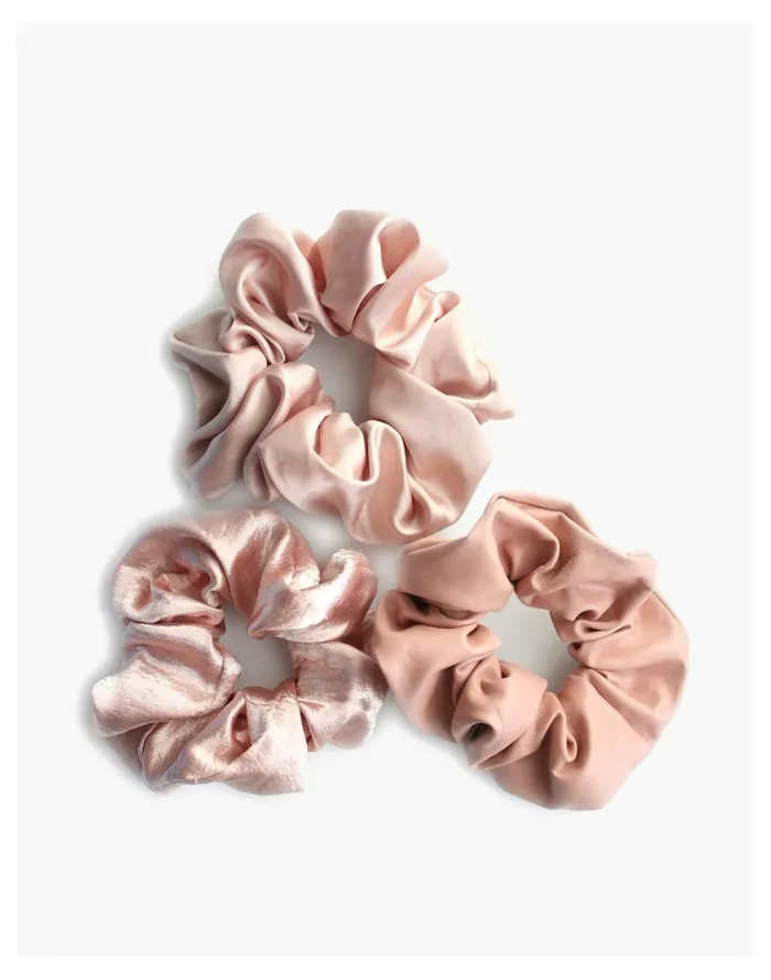 Women Esselle Pink Scrunchies Pink Multi Madewell Hair Accessories