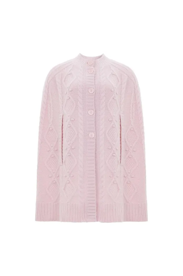 Women Exclusives Needle and Thread Sylvie Cable Cape Pink