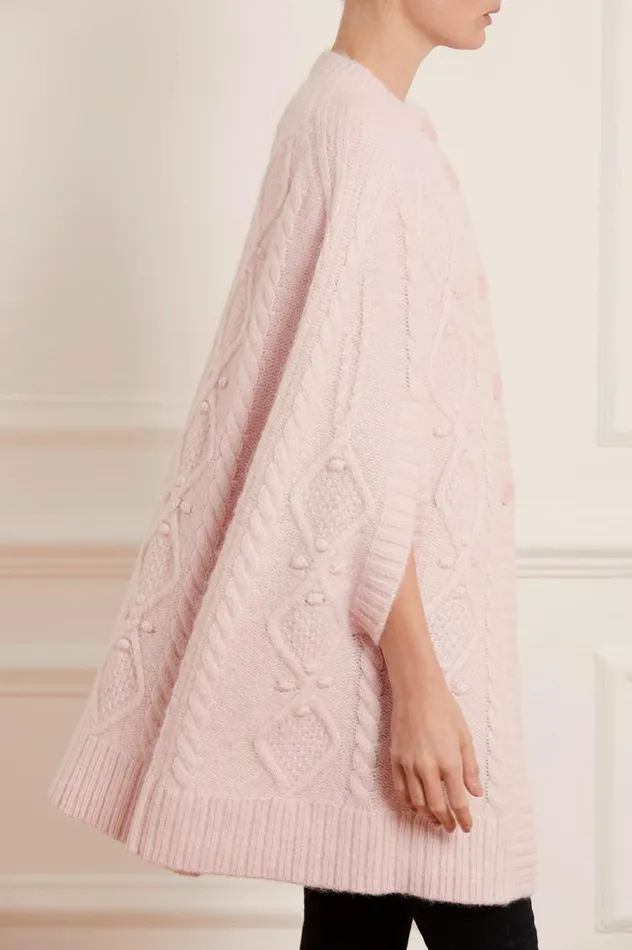 Women Exclusives Needle and Thread Sylvie Cable Cape Pink